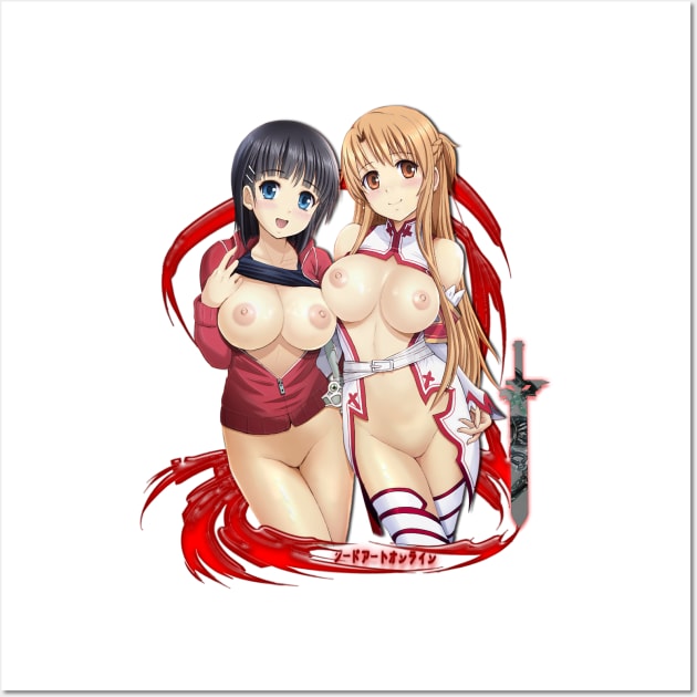 Kirigaya Suguha & Asuna Yuuki Wall Art by AnimeWorld